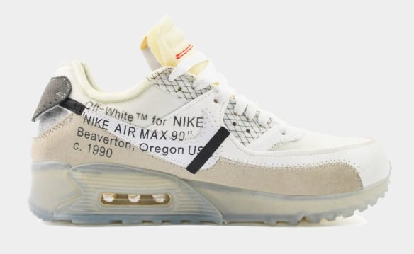 Nike Air Max 90 The Ten белые с серым