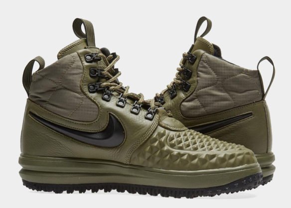 Фото Nike Lunar Force 1 Duckboot зеленые - 2